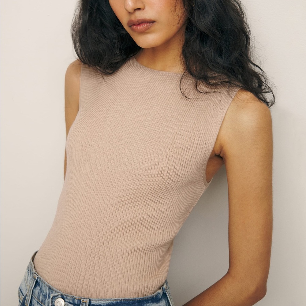 Reformation Jack Regenerative Merino Sweater Tank - Grand Cru